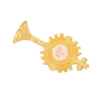 POPETPOP Broche de Calice de Première Communion Dorée Épingle de Poitrine Religieuse pour Cérémonie Accessoire Élégant pour Robe de Communion Fille Présent Invité Insigne Croix Calice