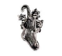 POPETPOP Broche de Noël Rétro en Cristaux Or de Chaussette Brillante, Accessoire Présent pour Fête de Noël et Décoration Festive