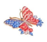 POPETPOP Broche en Alliage de Zinc Légère Mécanisme D'épingle Sécurisé Vintage pour Célébration du 250e Anniversaire Patriotique Lors D'apparitions Publiques