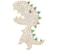 POPETPOP Broche en Or Forme de Dinosaure pour Femme Épingle Décorative pour Vêtements Accessoire Costume et Pull Bijou Doré Élégant pour Fête Mariage et Usage Quotidien