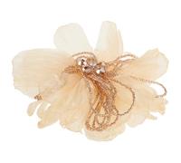 POPETPOP Broche Fleur en Tissu Multifonctionnelle Broches à Fleurs pour Femmes Accessoires Mode Mariage Cérémonie Délicate Finition Or Nuage