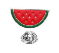 POPETPOP Broche Pastèque à Dessin Animé Métallique, Pince à Cardigan Femme, Accessoire Décoration Vêtements Réutilisable, Clip Châle Coloré Fruit, Présent Charmant Pour Femme