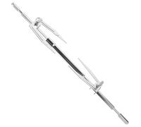 POPETPOP Brochettes à Poulet Rôti en Acier Inoxydable, Support Réglable et Démontable pour Four et Barbecue, Accessoires la Cuisine pour Friteuse à Air Chaud, Cuisson Uniforme et Solide,