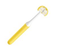 POPETPOP Brosse à Dents Adulte Trois Faces Poils Doux en Pp, Conception Enveloppante 3 Têtes pour Soins Bucco-dentaires Efficaces et Nettoyage Complet