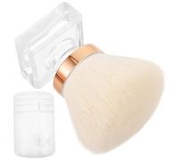 POPETPOP Brosse à Ongles Et Brosse à Poussière D'ongles Compacte, Petit Pinceau à Poudre Pour Manucure, Poils Doux En Fibre Synthétique, Usage Professionnel Et Nettoyage Précis Des Ongles