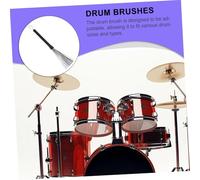 POPETPOP Brosse à Tambour Rétractable Fil Acier Inoxydable Manche Ajustable pour Batterie et Percussions avec Crochet de Suspension