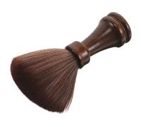POPETPOP Brosse de Coiffure Cou à Poils Doux Manche en Bois de Hêtre - Petite Brosse de Balayage pour Salon de Coiffure Outil de Nettoyage pour Cheveux Coupés Usage Professionnel Barbier