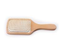 POPETPOP Brosse de Massage Capillaire en Bois Naturel et Design Unique à Soufflet Soin Doux Cheveux