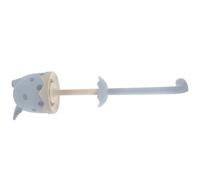 POPETPOP Brosse de Toilette Ménagère en Plastique Bleue Support Brosse de Nettoyage Compacte à Poils Doux pour Salle de Bain WC et Espace Réduit