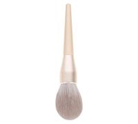 POPETPOP Brosse Maquillage Extra Large, Gros Applicateur Visage Fluffy et Ultra Doux pour Textures Minérales et Fini Mat, Outil Blush Cosmétique Professionnel Manche Platine