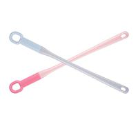 POPETPOP Brosses à Pieds Nettoyage des Orteils Lot de 2 en Plastique et Silicone avec Manche Ergonomique pour Seniors et Personnes à Mobilité Réduite