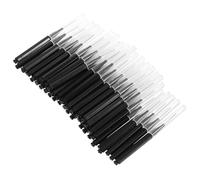 POPETPOP Brossettes Interdentaire en Acier Inoxydable et Pp Lot de 50 Noires Emballées Individuellement pour Soin des Gencives à Domicile Bureau