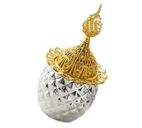 POPETPOP Brûleur Céramique Décoratif Style Moyen Orient Porte de Bureau avec Dentelle Support pour Extérieur et Intérieur Ornement Élégant