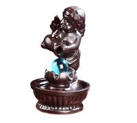 POPETPOP Brûleur d'Aromathérapie à Reflux en Céramique Blanc Petit Ange Décoratif Encensoir Domestique pour Bureau Chambre et Contemplation Ornement Intérieur Élégant