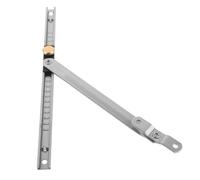 POPETPOP Butée de Fenêtre en Acier Inoxydable Argenté Verrouillage Vertical, Limiteur D'ouverture sans Perçage pour Protection et Sécurité des Fenêtres Coulissantes