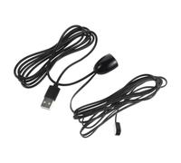 POPETPOP Câble D'extension Infrarouge pour Télécommande Prolongateur de Distance pour Télécommande Infrarouge Câble D'extension de Portée 1,5m 3,5mm LED Plastique Noir pour Boîtier Tv