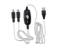 POPETPOP Câble Midi USB Cordon de pour Claviers Musicale Compatible avec Windows et Macos Installation Facile