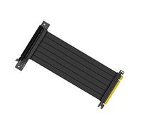 POPETPOP Câble Riser Pcie 3.0 16x Noir en Cuivre à Angle Droit 90 Degrés, Résistance à l'usure et Prévention du Desserrement pour Extension Stable de Carte Graphique