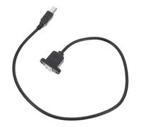 POPETPOP Câble USB 2.0 de 50 Cm Connecteur Mâle en Angle Droit vers Femelle, Transmission Stable des Données en Caoutchouc Résistant la Corrosion pour Imprimante et Scanner