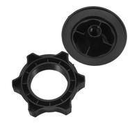 POPETPOP Cache-écrou de Fixation pour Pales de Ventilateur sur Pied, Lot de 2 Pièces en Plastique Noir, Accessoires de Rechange pour Ventilateurs Domestiques, Sécurisé et Facile à