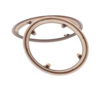 POPETPOP Cache-pignon de Vélo Robuste 2pcs en Plastique Café 4 Trous, Compatible Large, Installation Facile, Protège-chaîne pour VTT et Vélos de Route