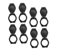 POPETPOP Cache pour Appareil Photo USB en Abs Noir 8 Pièces, Protection Lentille sans Endommager L'appareil, pour Ordinateur de Bureau et Webcam