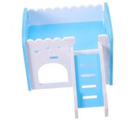 POPETPOP Cachette pour Hamsters et Cochons d'Inde avec Rampe Maison pour Petits Animaux Environnement Confortable Facile à Nettoyer Jouets pour Chinchillas Cabane Adorable