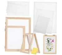 POPETPOP Cadre de Fabrication Kit DIY Complet avec Écrans Absorbants et Tissus Maille Activité Simple pour Âges