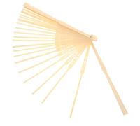 POPETPOP Cadre D'éventail Pliant en Métal Robuste, Style Japonerie DIY, sans Toile, Accessoire pour Fabrication D'éventails Pliables Artisanaux, Outil Créatif D'artisanat D'été