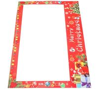 POPETPOP Cadre Photo de Noël Portable 68X48 CM Accessoire de Fête Léger et Résistant pour Photomaton DIY Fournitures de Fête de Noël pour Portraits et Décoration