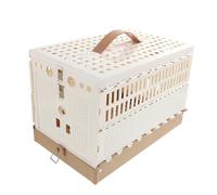 POPETPOP Cage à Pigeons Pliable Abs pour Transport Oiseaux Cage de Domestication Compacte et Sécurisée pour Pigeons