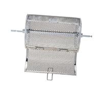 POPETPOP Cage à Rôtir Acier Inoxydable pour Frites Rotative et Tige de Accessoire de Four Électrique Ustensile de Cuisine Rouille pour Rôtir Patates Cacahuètes et Châtaignes