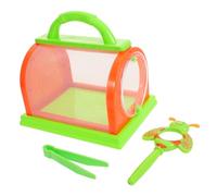 POPETPOP Cage d'observation Insectes Portable garçon Fille avec Filet Respirant loupe et Pince kit découverte Nature extérieur pour Exploration chenilles et Insectes