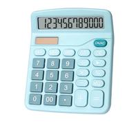 POPETPOP Calculatrice Solaire Chiffres Double Alimentation Abs Portable pour Étudiants Calculs Basiques Addition Soustraction Multiplication Division
