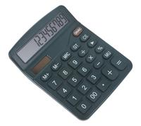 POPETPOP Calculatrice Solaire de Bureau Compacte à Double Alimentation Écran Large Outil de Calcul Précis pour Étudiants et Professionnels