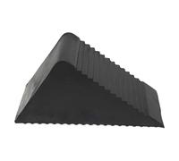 POPETPOP Cale de Roue Portable Triangulaire en Caoutchouc Noir 125X75X60 MM Butée Antidérapante Compacte pour Voiture et Camion Entretoises de Roue Multifonctionnelles pour Stationnement