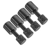 POPETPOP Cale de Vérin Réglable et Surface Plate Élargie 3t 4 Pièces en Acier Noir Structure Auto-bloquante en Spirale pour Stabilisation Temporaire et Travaux D'outillage