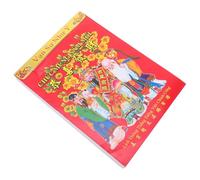 POPETPOP Calendrier Mural Traditionnel 2026 en Papier Épais sans Odeur 24 Termes Solaires, Décoratif pour Bureau et Maison, Année du Cheval