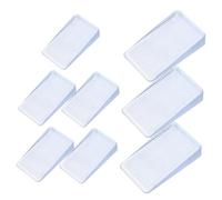 POPETPOP Cales de Nivellement pour Meubles Lot de 8 Cales Transparentes Multifonctionnelles Antidérapantes Stabilisateur de Meubles Compatible Tables et Chaises Répare Inégalités