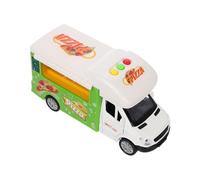 POPETPOP Camion Alliage Réaliste pour Garçon Fille Cuisine et Jeu de Rôle Pizza Jeu Éducatif de Cuisine et Découpe pour Garçons et Filles