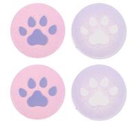 POPETPOP Capuchons de Joystick Switch, Cache-Boutons de Pouce en Forme de Chat, poignées de Pouce Silicone, 4pcs, Lumineux, faciles à remplacer, pour Console Switch, Accessoires Manette