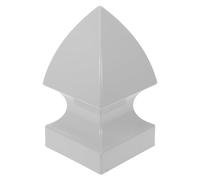 POPETPOP Capuchons de Poteau en Pvc Compatible Universellement Forme Pyramide, Installation Facile de Style Gothique Classique Rampes D'escalier Extérieures et Parcs Historiques