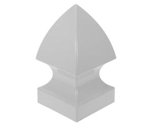 POPETPOP Capuchons de Poteau en Pvc Compatible Universellement Forme Pyramide, Installation Facile de Style Gothique Classique Rampes D'escalier Extérieures et Parcs Historiques