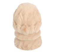 POPETPOP Capuchons Décoratifs en Bois Brut D'ananas, Embouts Ronds pour Poteaux, Installation Facile, Design Élégant pour Rénovation et Amélioration de L'habitat