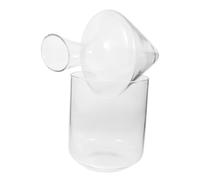 POPETPOP Carafe à Vin Verre Oblique Transparente avec Seau à Glace Décanteur Classique pour Larôme