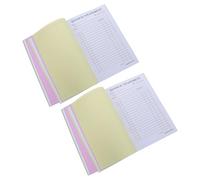 POPETPOP Carnet de Factures 2 Exemplaires 3 Volets 60 Feuilles par Carnet 825 X 57 Pouces Papier Multiservices pour Petites Entreprises Factures de Travaux Bons de Commande Formulaires