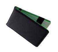 POPETPOP Carnet de Score de Golf Facile à Écrire en PU et Papier, Portable Noir et Léger Accessoire Simple et Élégant Notation Terrain