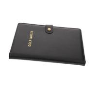 POPETPOP Carnet de Score Portable Cuir Noir Format Pages Support pour Carte de Score Accessoire Pratique pour et Entraînement Élégant pour Golfeurs