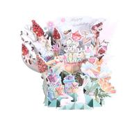 POPETPOP Carte Postale 3d Fleur Fée Pop-up en Papier pour Cartes D'anniversaire et Noël Message Vierge, Design Unique et Style Détaillé pour Garçon et Filles et Occasions Plusieurs styles