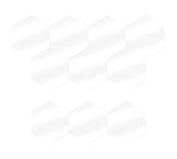 POPETPOP Cartes de Place Hexagonales Faciles à Nettoyer 10 Pièces en Acrylique Transparent Surface Lisse, Supportent Marqueur et Autocollants pour Événements et Conférences
